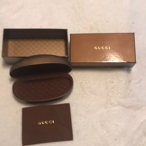 Gucci sunglasses case and box